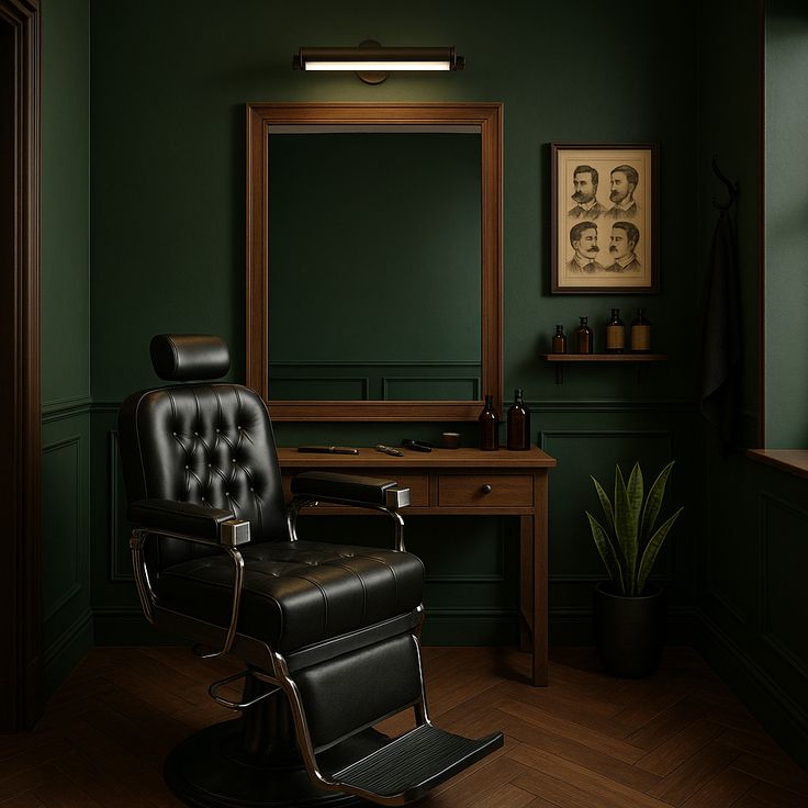 Inside Vintage Blade Barbershop in Bonita Springs