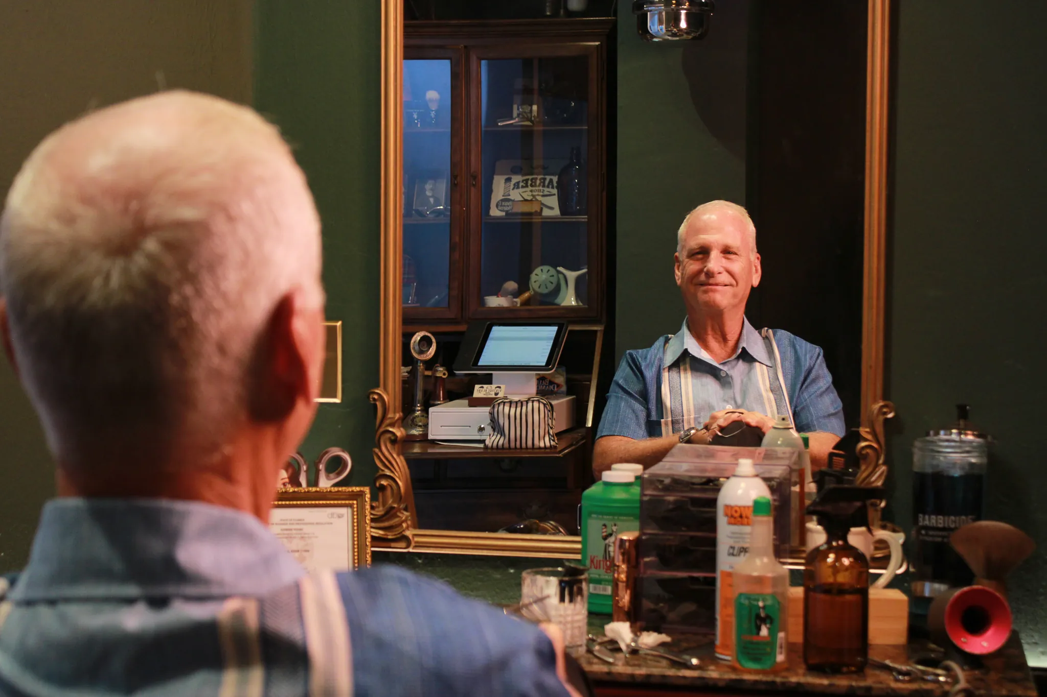 Hot-towel straight-razor shave at Vintage Blade
